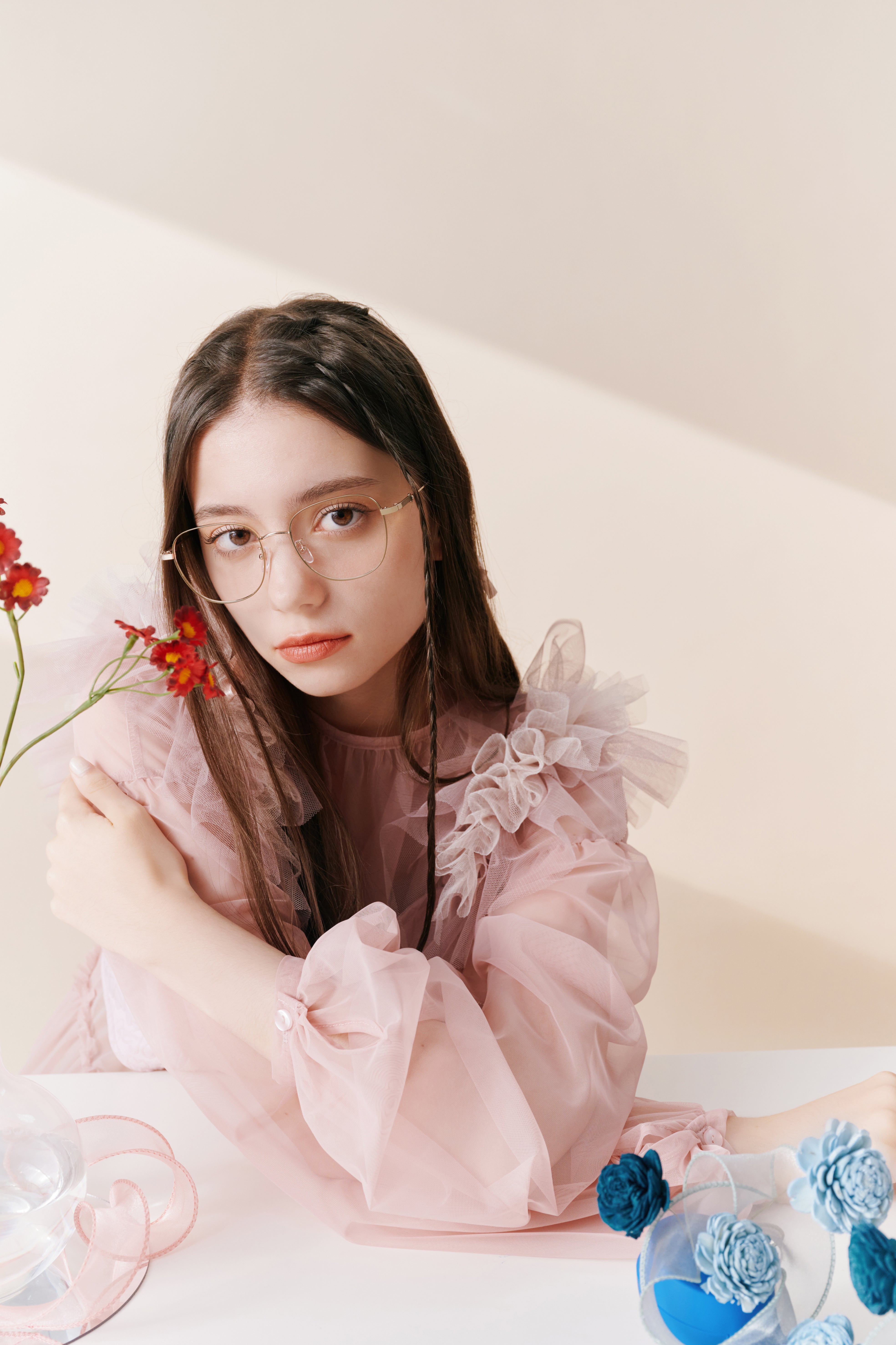 BETA | Square Mixed Titanium Optical | JILLSTUART Eyewear