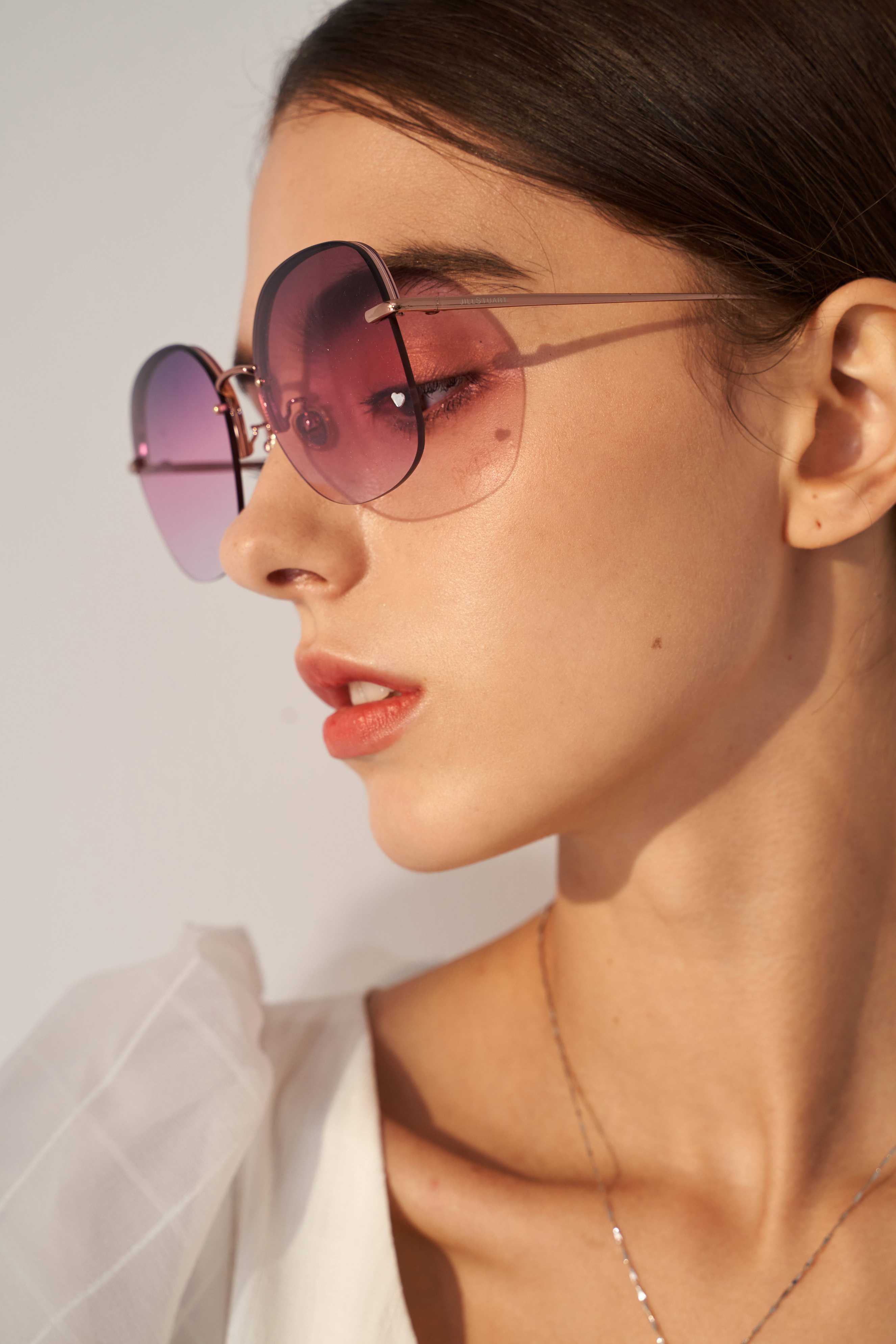 HESTER - Rectangular Metal Sunglasses