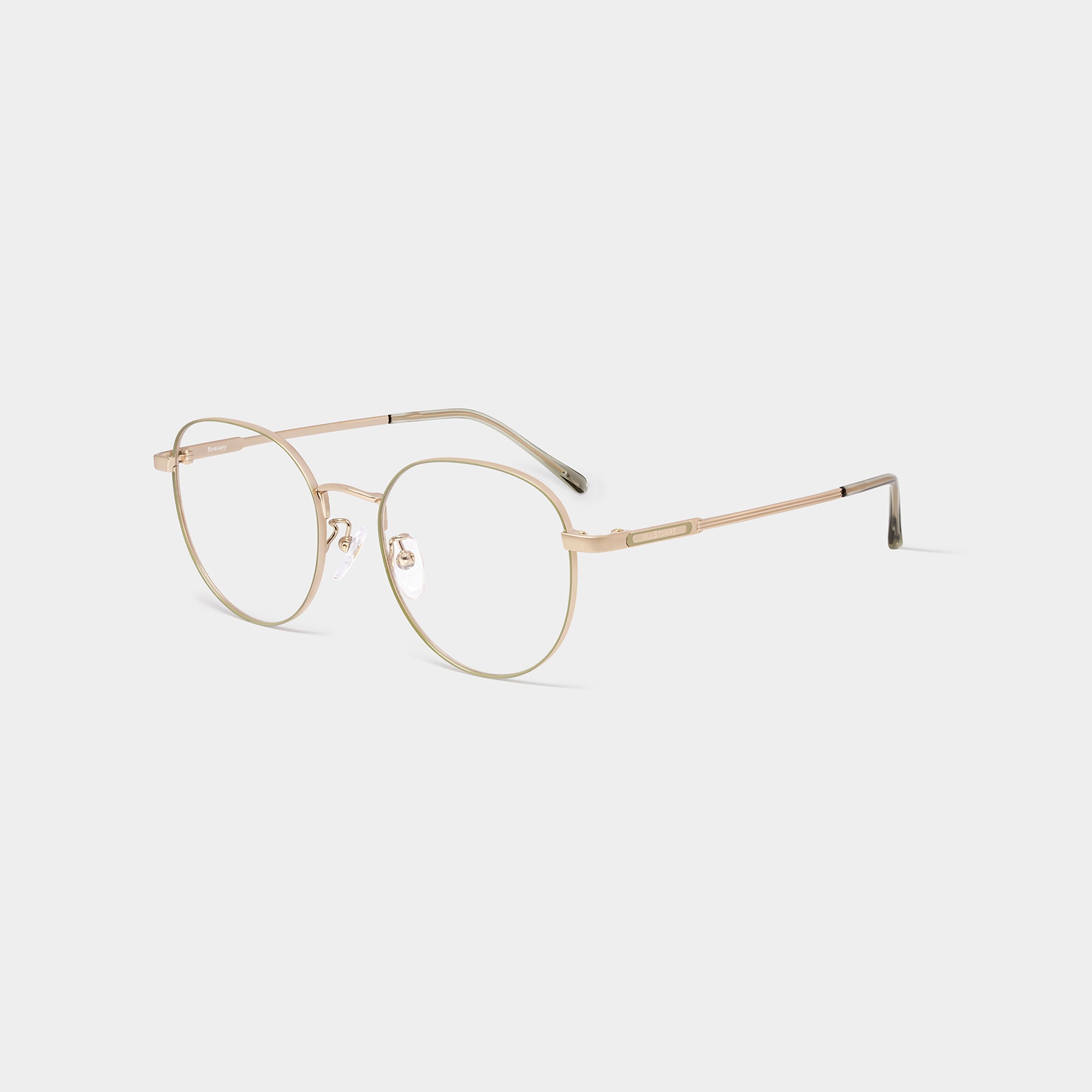 Bravery | Mixed-Titanium Pantos Optical Glasses | JILLSTUART