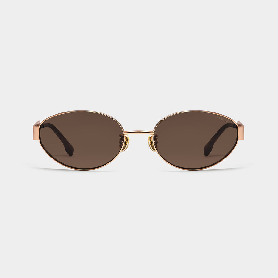 EMINE - Oval Metal Sunglasses