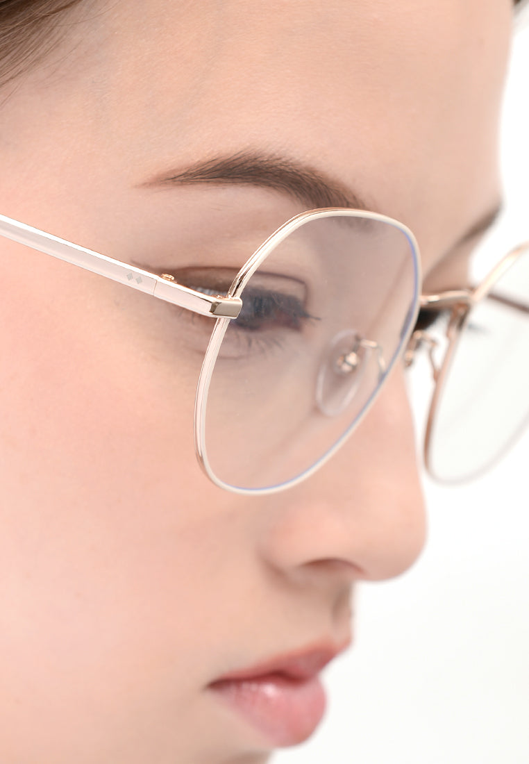 Mixed-Titanium Angular Optical Glasses | JILLSTUART Eyewear