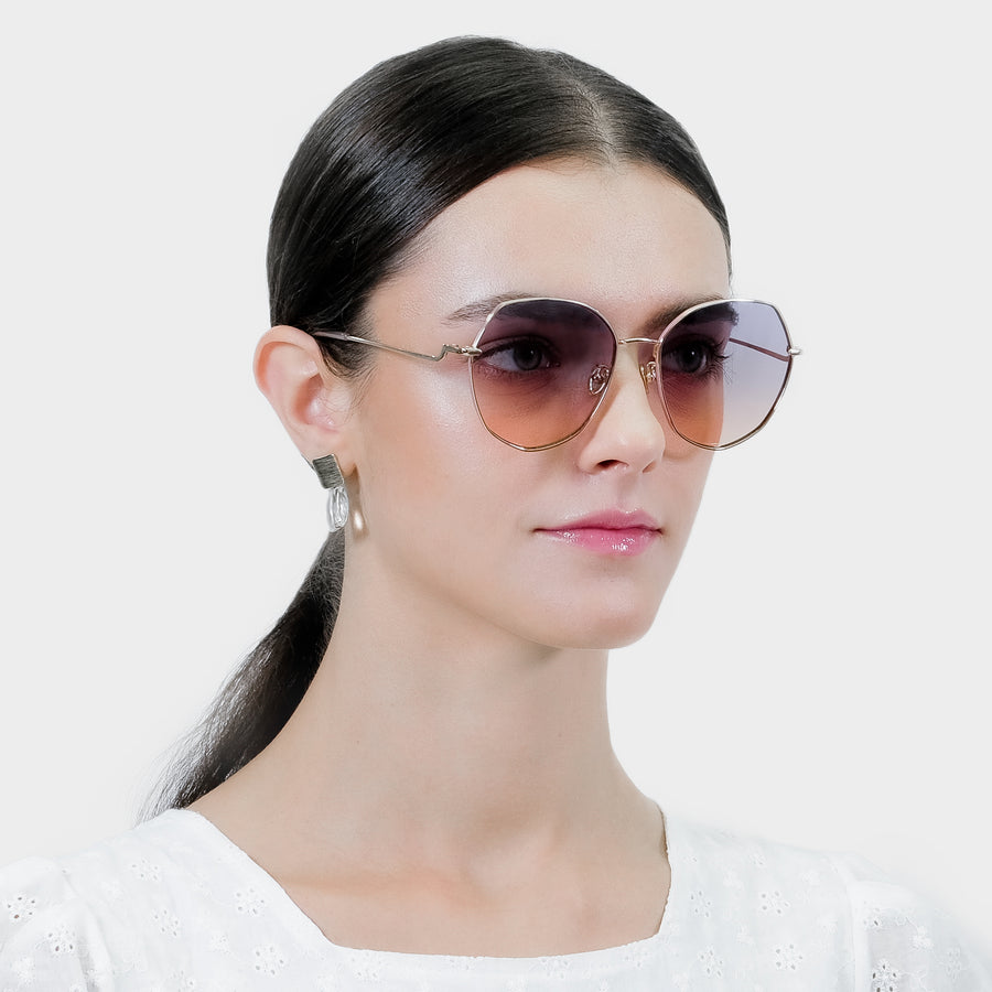 Heptagon Sunglasses with Gradient Lenses | JILLSTUART Eyewear PHYLLIS