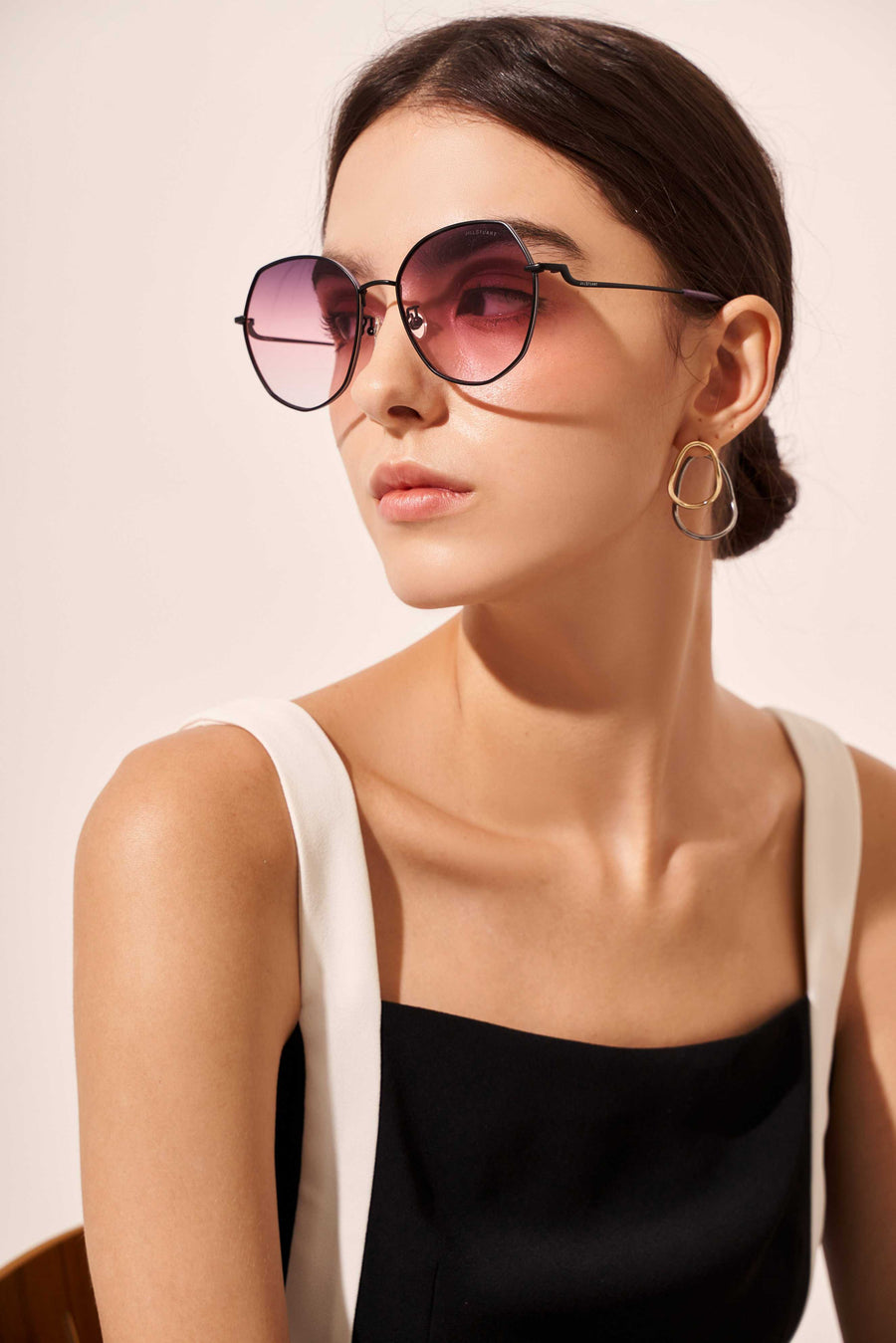 Heptagon Sunglasses with Gradient Lenses | JILLSTUART Eyewear PHYLLIS